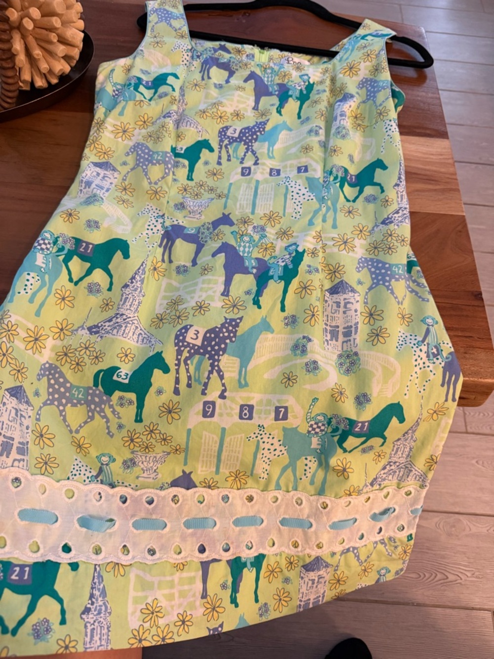 Lilly Pulitzer Limited Edition Sleeveless Shift Kentucky Derby Low Riders Dress - Picture 10 of 13